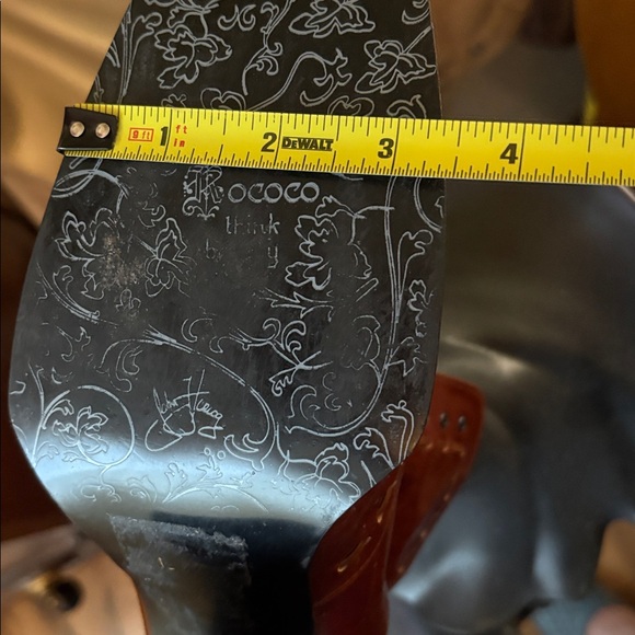 John Fluevog Women's Brown Leather Lace-Up Rococo Heel Ankle Booties Sz 11 - Picture 11 of 12